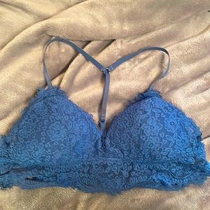 Aerie size medium blue bralette.